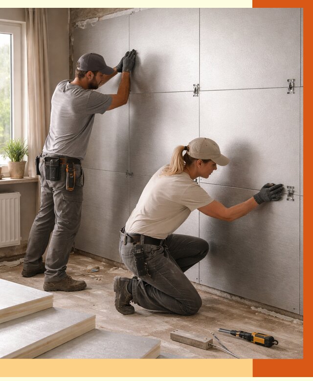 Утепление PIR панелями в Петергофе от 4394 руб. под ключ | ТепломастерПтф