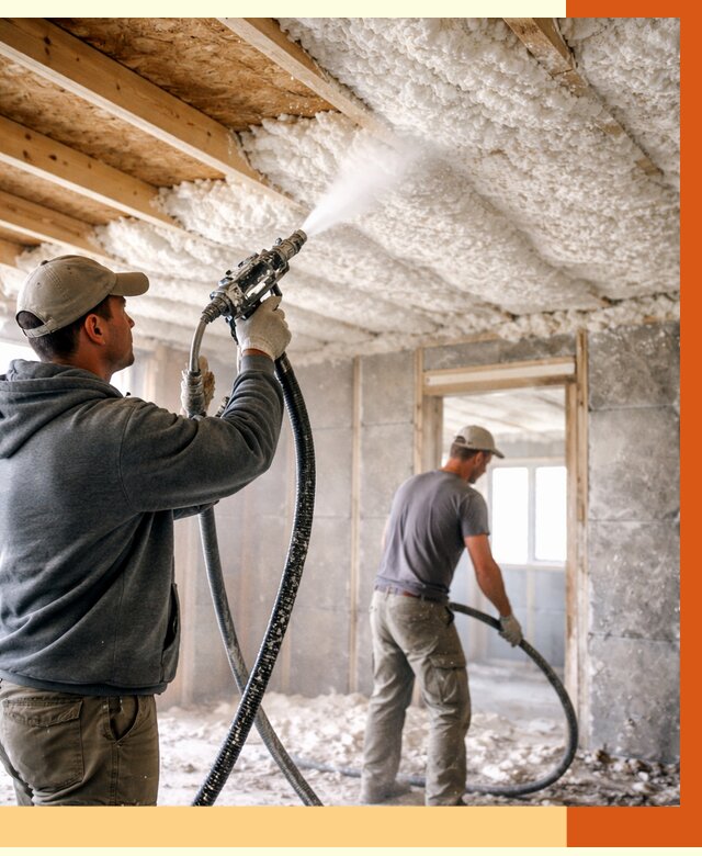 Утепление пеноизолом в Петергофе от 1674 руб./м2 под ключ | ТепломастерПтф