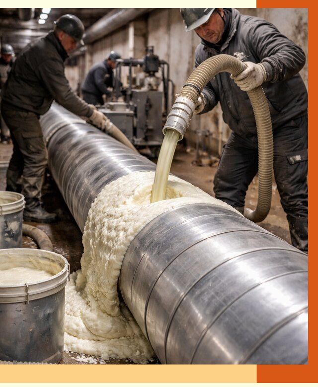 Утепление теплотрассы жидкой теплоизоляцией в Петергофе от 4394 руб. | ТепломастерПтф