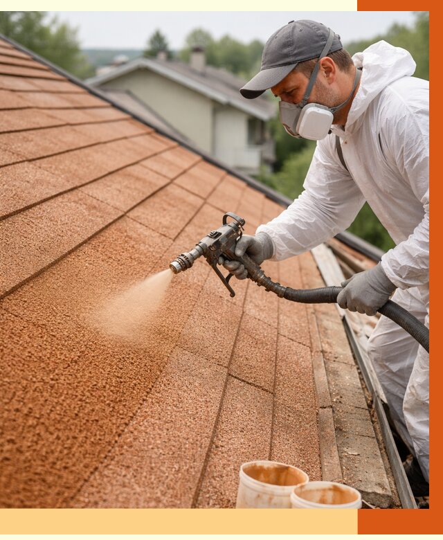 Утепление кровли жидкой пробкой в Петергофе от 2824 руб./м² под ключ | ТепломастерПтф