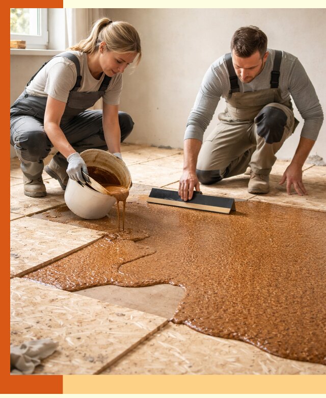 Утепление пола жидкой пробкой в Петергофе для квартир и домов