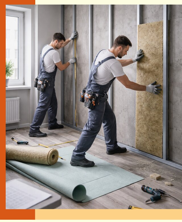 Шумоизоляция квартиры под ключ в Петергофе — профессионально и гарантированно