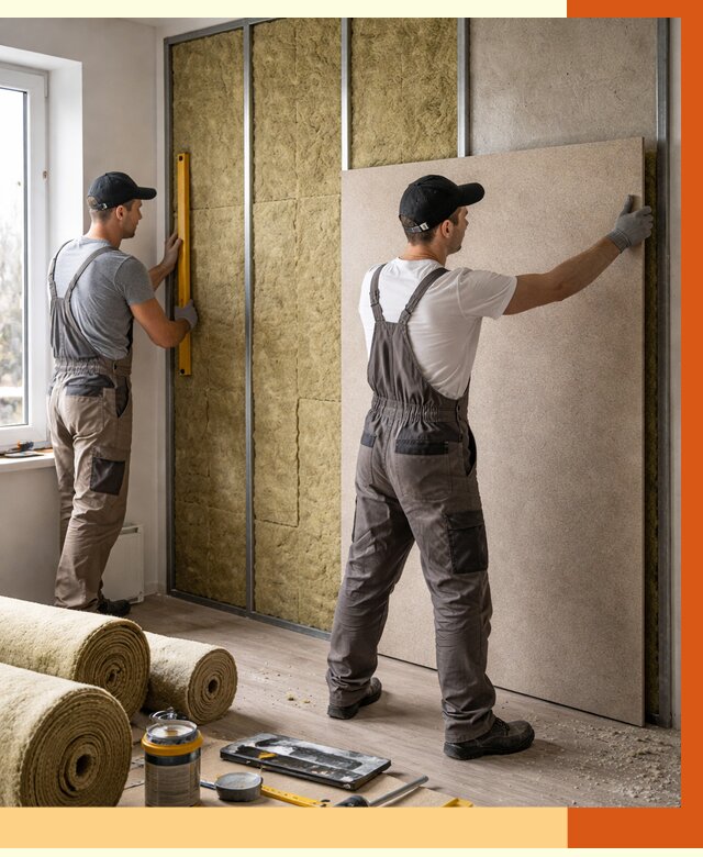 Шумоизоляция стен в Петергофе от 4707 руб/м2 — звукоизоляция стен под ключ | ТепломастерПтф