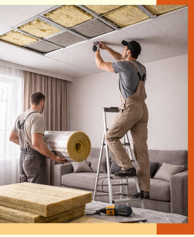 Шумоизоляция потолка в Петергофе от 2354 руб. под ключ | Профессионально — ТепломастерПтф