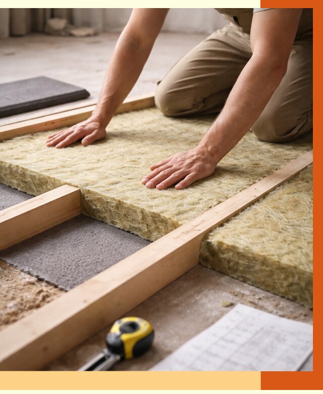 Шумоизоляция пола в Петергофе от 1308 руб./м² — профессиональная звукоизоляция | ТепломастерПтф