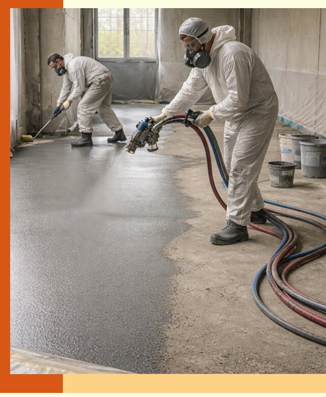 Гидроизоляция полимочевиной полов и конструкций в Петергофе