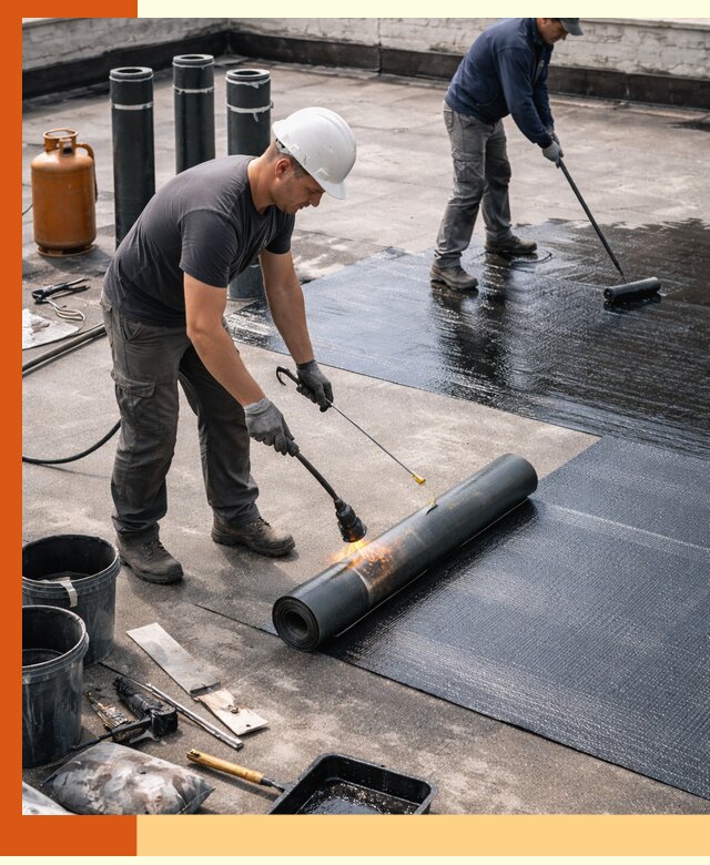 Гидроизоляция кровли в Петергофе — надежная защита от протечек