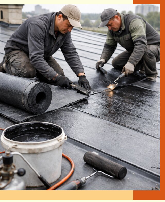 Гидроизоляция фальцевой кровли в Петергофе от 7846 руб. под ключ | ТепломастерПтф