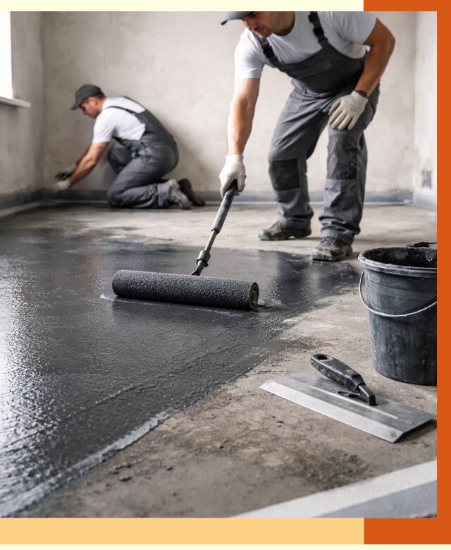 Профессиональная гидроизоляция пола в Петергофе от 8892 руб. под ключ | ТепломастерПтф