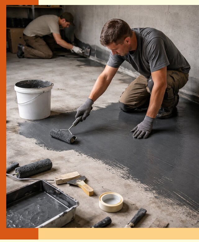 Гидроизоляция гаражного пола в Петергофе — надежная защита от влаги