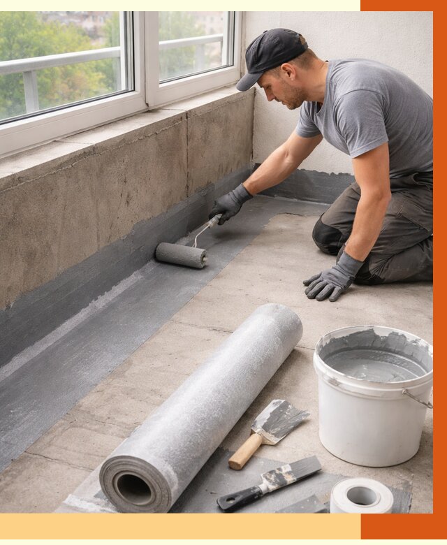 Профессиональная гидроизоляция балкона в Петергофе от 4394 руб. | ТепломастерПтф