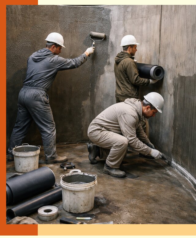 Гидроизоляция резервуара профессионально в Петергофе