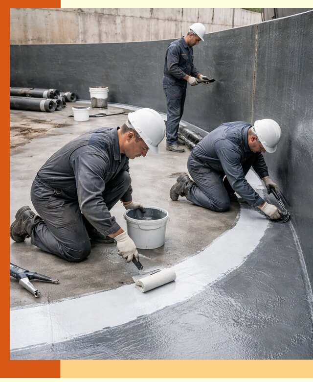 Гидроизоляция резервуара для топлива в Петергофе