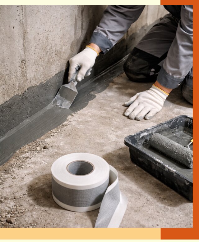 Гидроизоляция швов и герметизация стыков в Петергофе от 1308 руб. | ТепломастерПтф