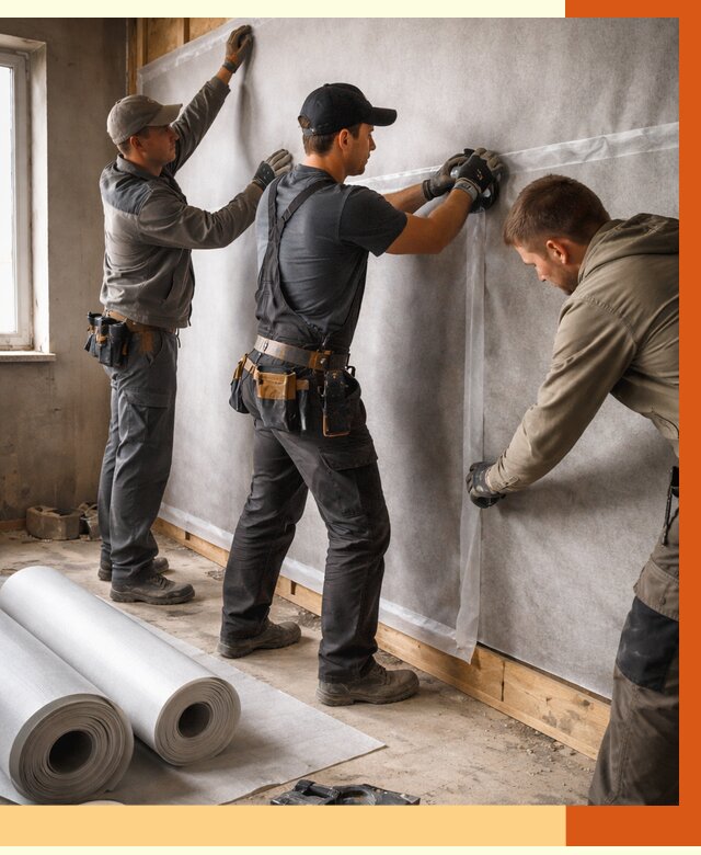 Монтаж ветроизоляции в Петергофе от 4707 руб./м2 — профессионально | ТепломастерПтф