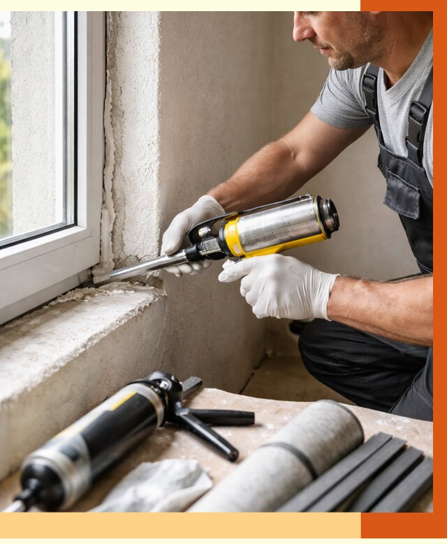 Герметизация стыков и примыканий в Петергофе от 1255 руб. под ключ | ТепломастерПтф